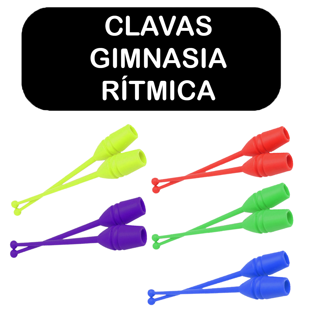 Par Clavas Mazas de gimnasia rítmica 45 cm