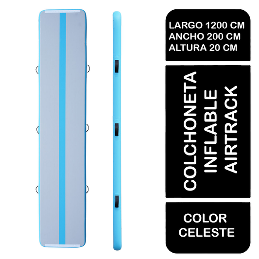 Colchoneta Inflable Airtrack 1200x200 cm Altura 20 cm