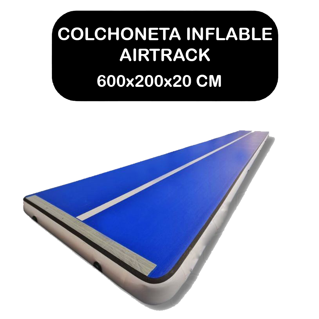 Colchoneta Inflable Airtrack 600x200 cm Altura 20 cm