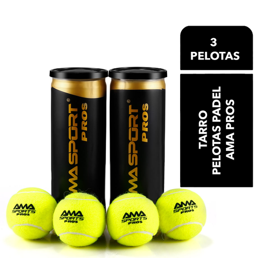 Tarro De 3 Pelotas Padel Ama Pros