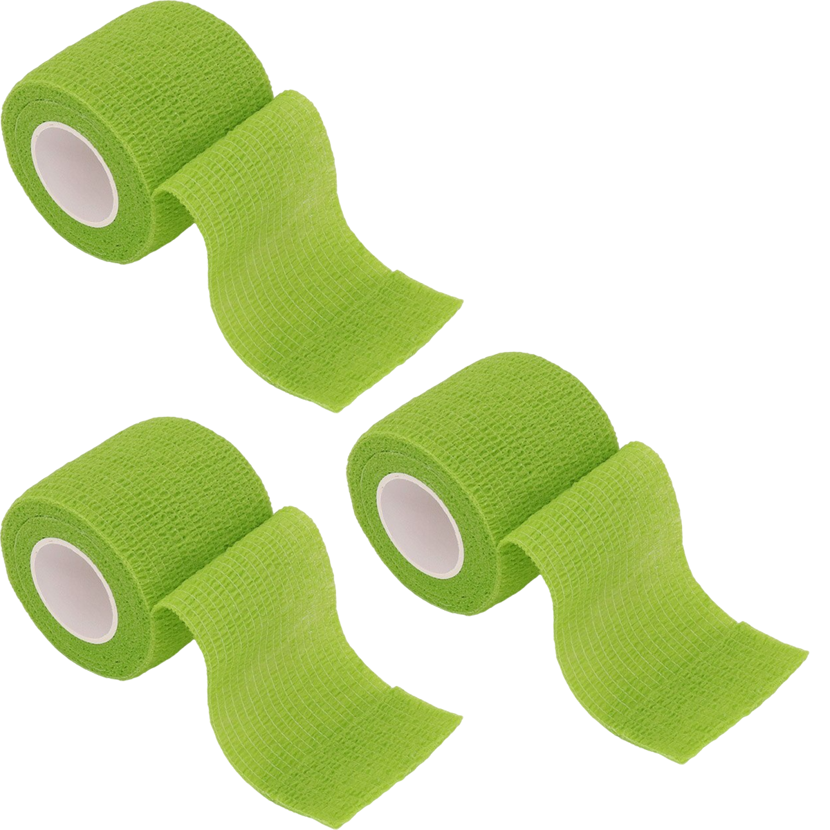 Pack 3 Cintas Autoadherente Tipo Coban Vendaje de entrenamiento 5 cm de grosor