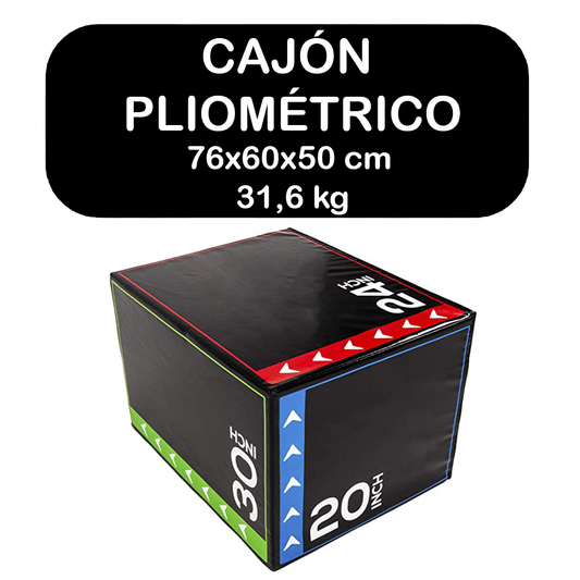 Cajón Pliométrico Crossfit  Box Jump 76x60x50 cm 31,6 kg