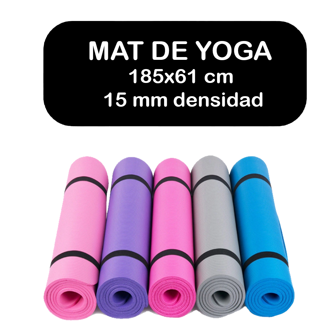 Mat de yoga espesor 15 mm