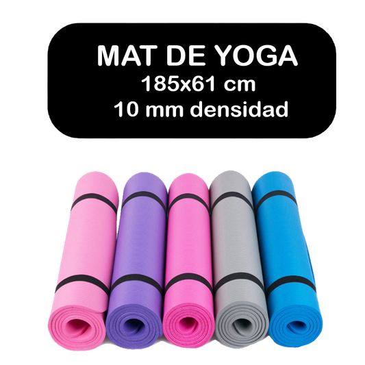 Mat de yoga espesor 10 mm