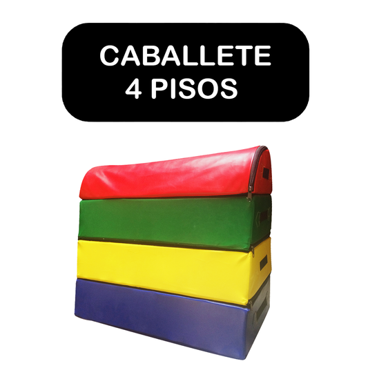 Caballete de salto 4 pisos 90x75x30 cm